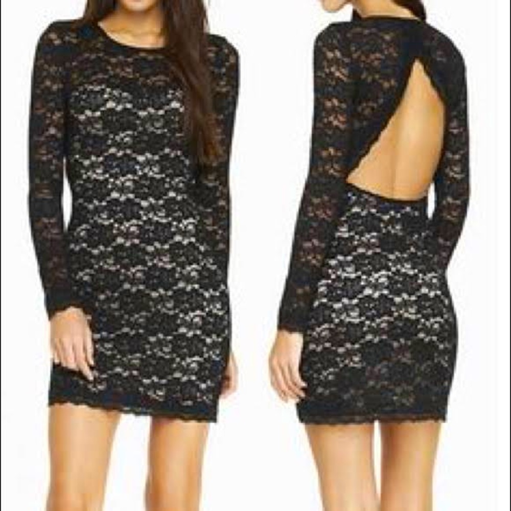 Black lace dress